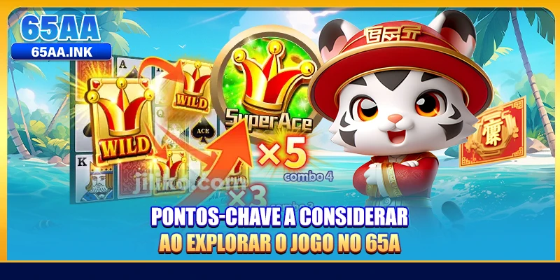 Pontos-chave a considerar ao explorar o jogo no 65A